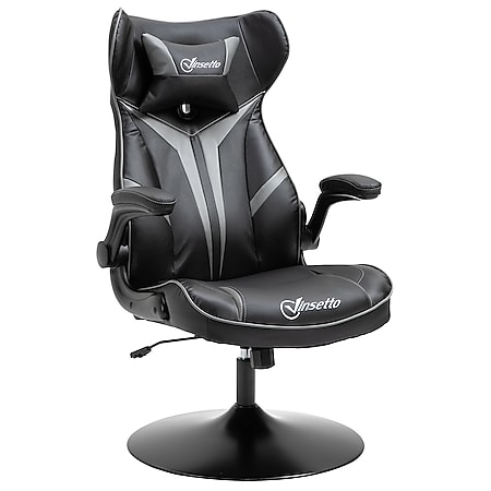 Vinsetto Gaming Stuhl ergonomisch 67 x 75 x 106-112 cm (BxTxH) | Gaming Stuhl Schreibtischstühl Bürostuhl 