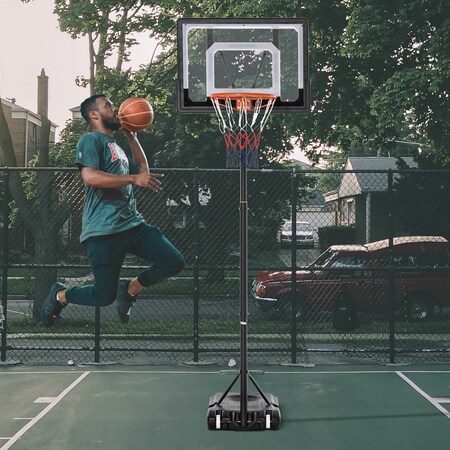 HOMCOM Basketballkorb höhenverstellbar cm x (BxTxH) 83 schwarz bestellen bei online x | Marktkauf 75 260