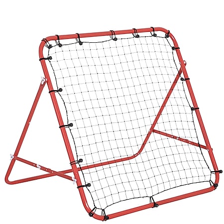 HOMCOM Fußball Rebounder mit verstellbaren Winkeln 96 x 80 x 96 cm (BxTxH) | 