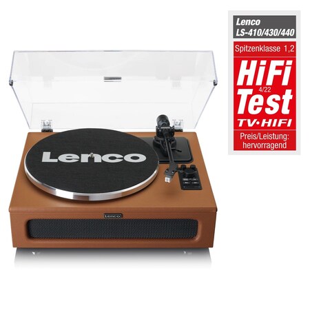 bestellen Lautsprechern LS-430BK/BN online Lenco eingebauten Marktkauf 4 Plattenspieler mit bei