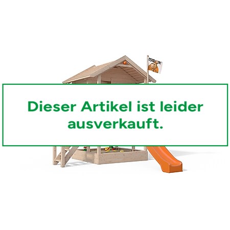 Oskar Spielturm Fridolino Baumhaus Rutsche orange Sandkasten ohne Schaukelanbau 