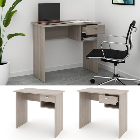 VICCO Schreibtisch COLIN Sonoma Eiche PC Regal Tisch Arbeitstisch Marktkauf online bei Bürotisch bestellen