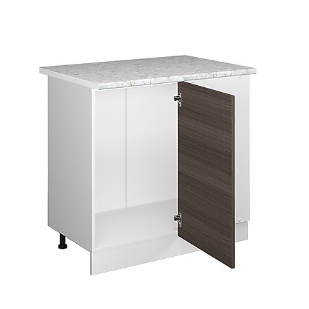 Vicco Eckunterschrank Küchenschrank Küchenzeile R-Line 86 cm Weiß Edelgrau  Tür Arbeitsplatte bei Marktkauf online bestellen