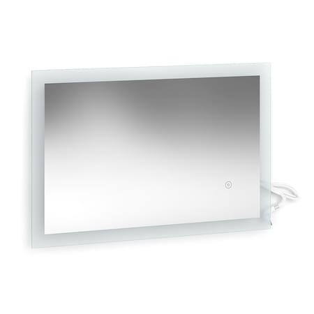 Vicco Badspiegel Wandspiegel LED-Spiegel Weiß 60x40 cm Badezimmer Spiegel  Badmöbel Hängespiegel Spiegelbeleuchtung Touch-Switch dimmbar rahmenlos bei Marktkauf  online bestellen