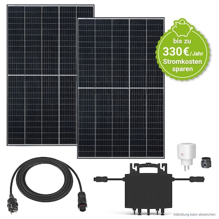 Juskys Balkonkraftwerk 600W Solaranlage Komplettset Photovoltaik Anlage  steckerfertig - Verkauf nur an Endverbraucher bei Marktkauf online bestellen