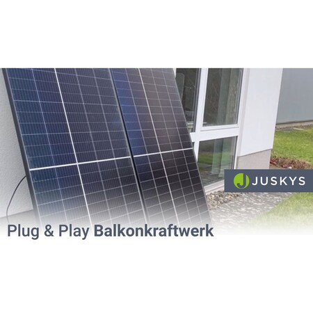 Juskys Balkonkraftwerk 600W Solaranlage Komplettset Photovoltaik