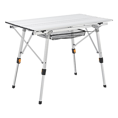 Juskys Campingtisch Picco - Aluminium Tisch klappbar, leicht - Camping, Garten - Klapptisch Silber 