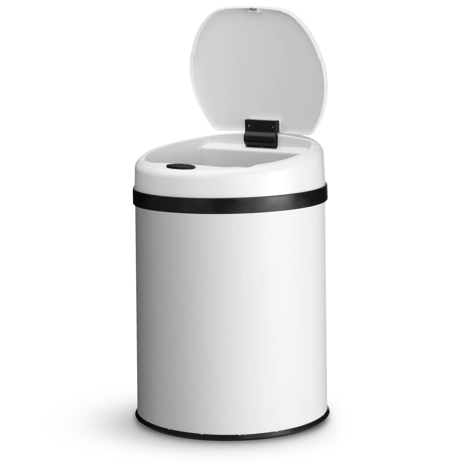 Juskys Automatik M&uuml;lleimer mit Sensor 30L - Abfalleimer mit elektrischem Deckel f&uuml;r K&uuml;che - Wei&szlig; 