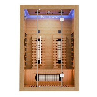 Artsauna Infrarotkabine Kiruna130 Premium Dual Technologie - Vollspektrumstrahler & Flächenstrahler 