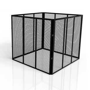 Juskys Komposter 800 L aus Stahl, witterungsbeständig, mit Belüftung & Stecksystem – Schwarz 