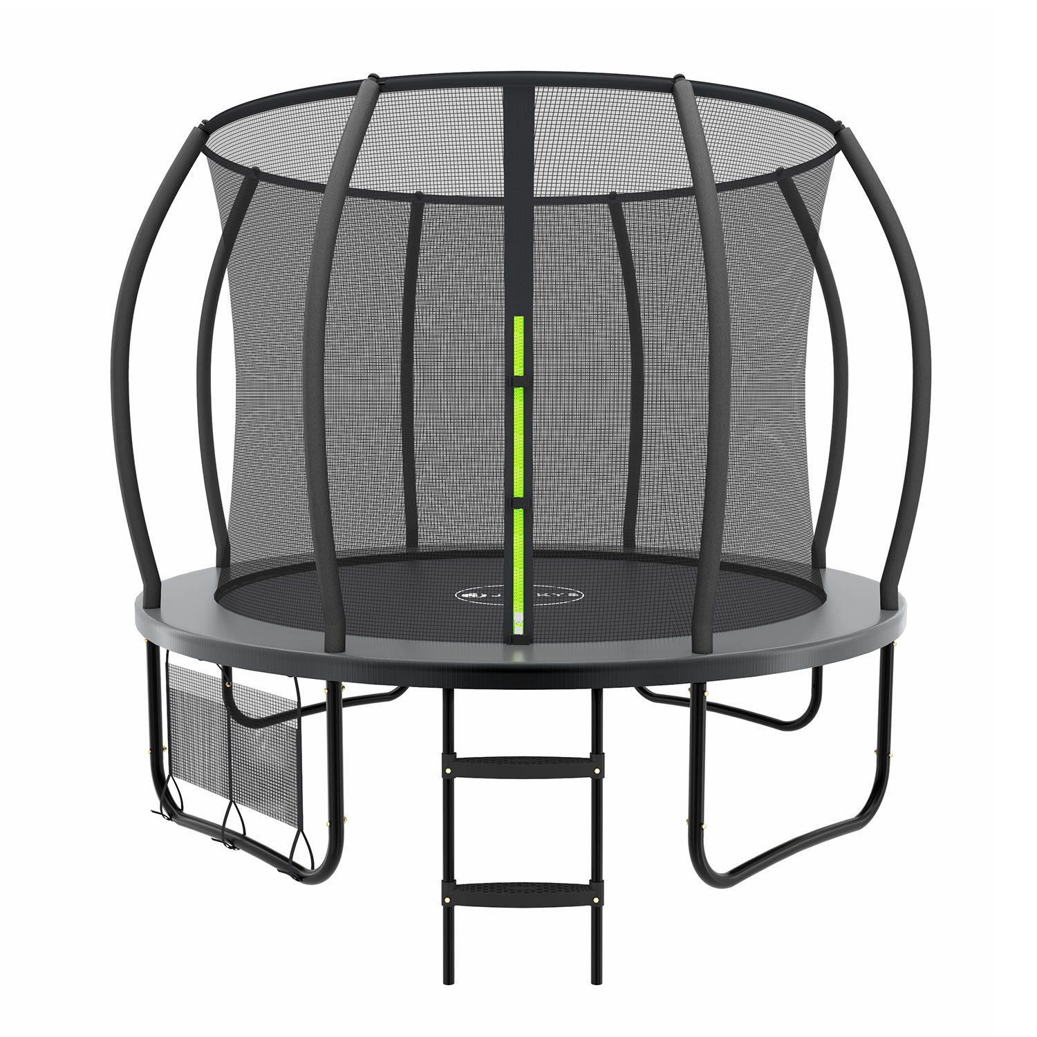 Juskys Trampolin SkyBounce M &Oslash; 305 cm &ndash; Gartentrampolin mit PowerSpring Sprungfedern & Leiter 