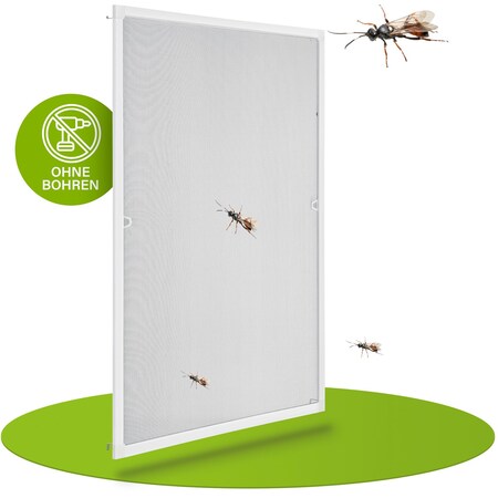Fliegengitter Insektenschutz Fenster Mückenschutz Alurahmen Bausatz  Mückengitter