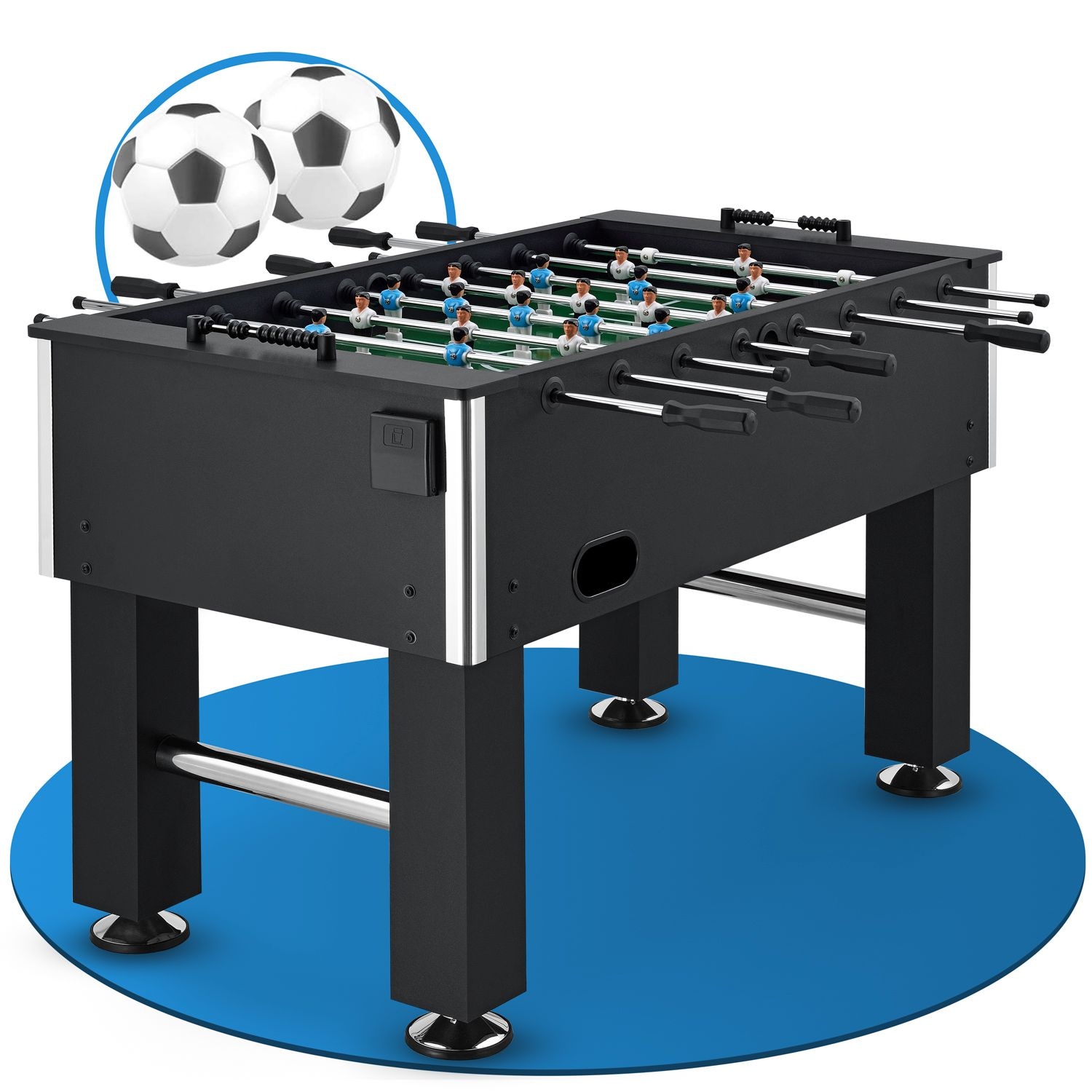 ArtSport Tischkicker Wuzzler &ndash; Kickertisch inkl. 2 B&auml;lle mit Getr&auml;nkehalter &ndash; Kicker &ndash; Tischfu&szlig;ball 