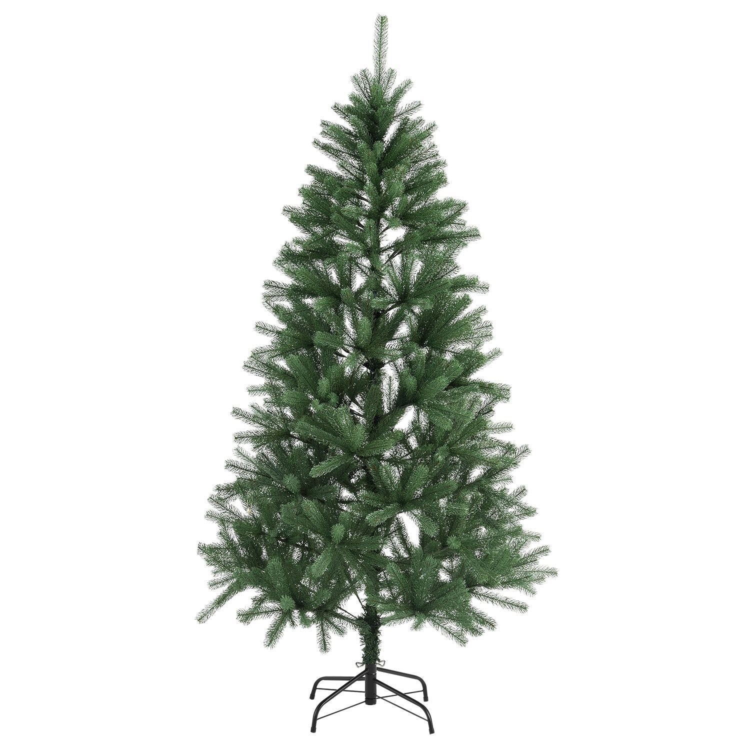 Juskys Weihnachtsbaum Talvi 180 cm hoch &ndash; k&uuml;nstlicher Tannenbaum aus PE-Kunststoff mit Metallst&auml;nder 