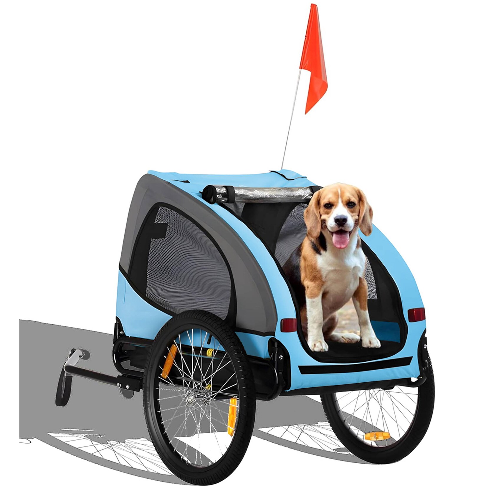 Hundeanhänger Fahrradanhänger für Hunde - Buddy in Türkis