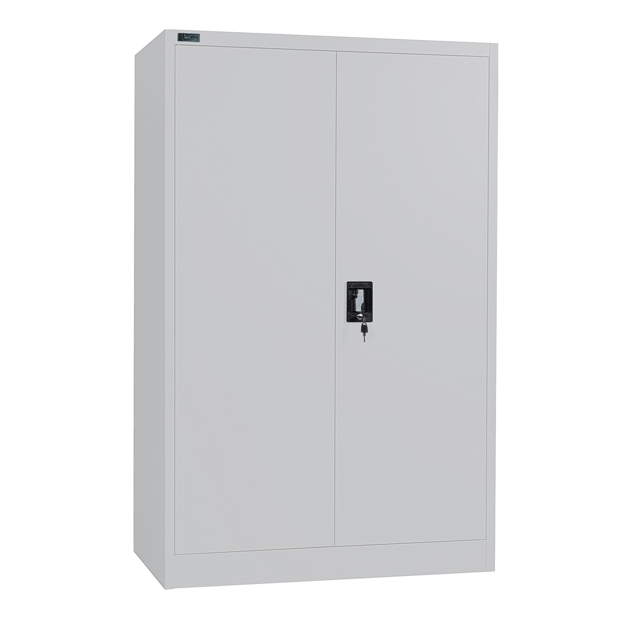 Makika Aktenschrank / B&uuml;roschrank abschlie&szlig;bar 40x90x140cm in Hellgrau 