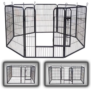 zoomundo Welpenauslauf / Freilaufgehege 8-Eck - XL - BLACK EDITION 
