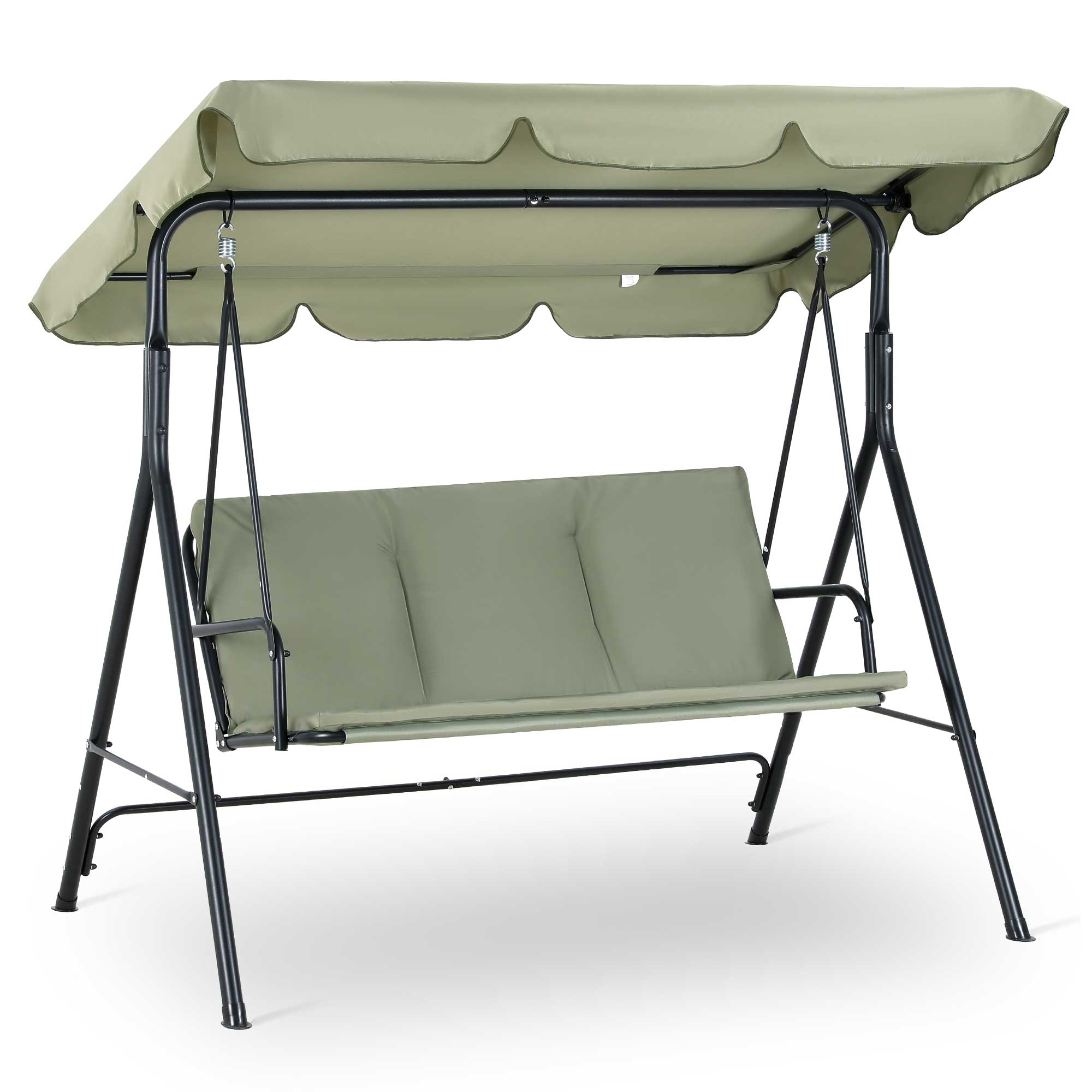 Strattore Hollywoodschaukel Gartenschaukel / Gartenliege 175 x 110 x 153 cm - Gr&uuml;n 