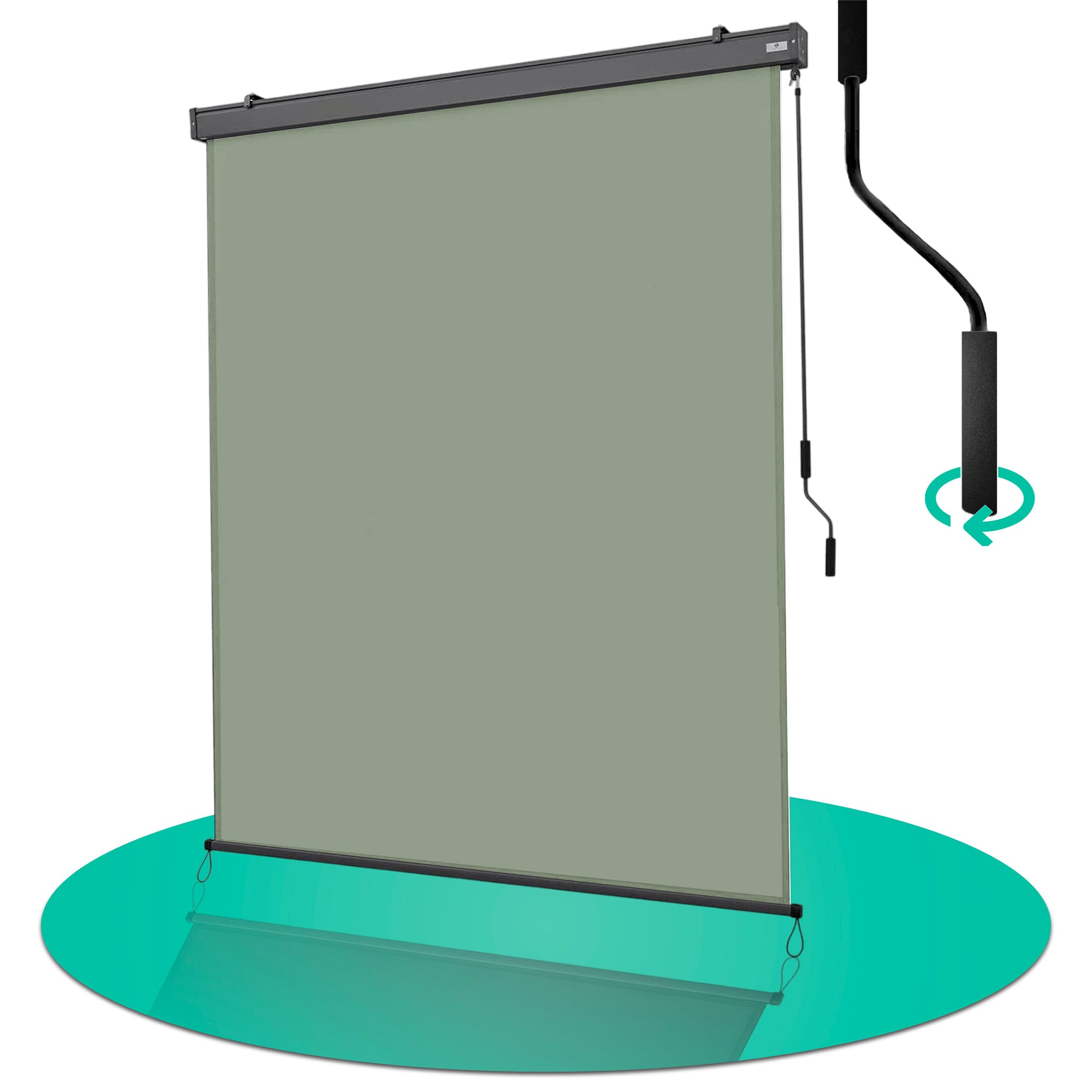 Strattore Ausziehbare Senkrechtmarkise / Vertikalmarkise 160 x 250 cm - Matcha Gr&uuml;n 