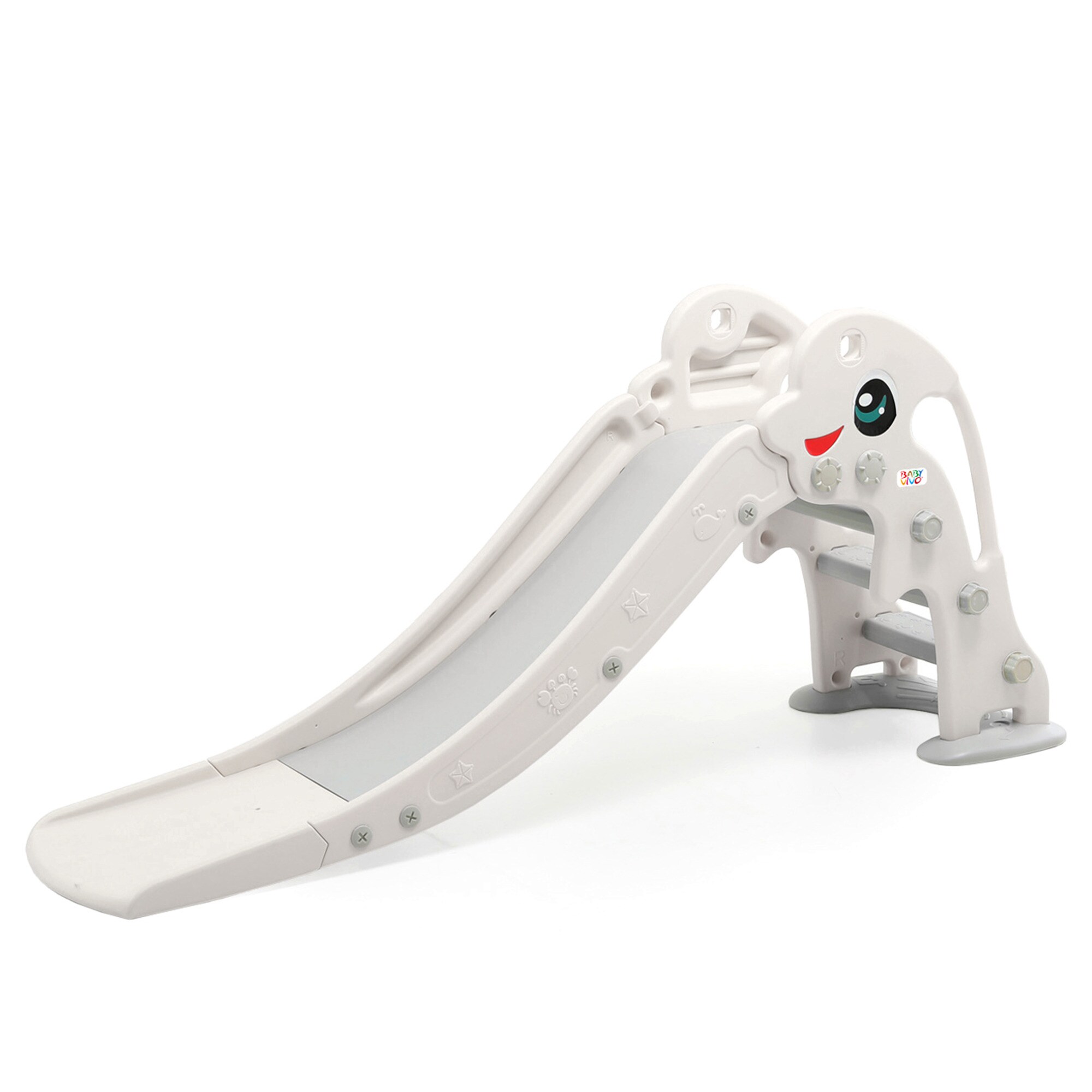 Baby Vivo Kinderrutsche / Rutsche - Delfin in Wei&szlig; 