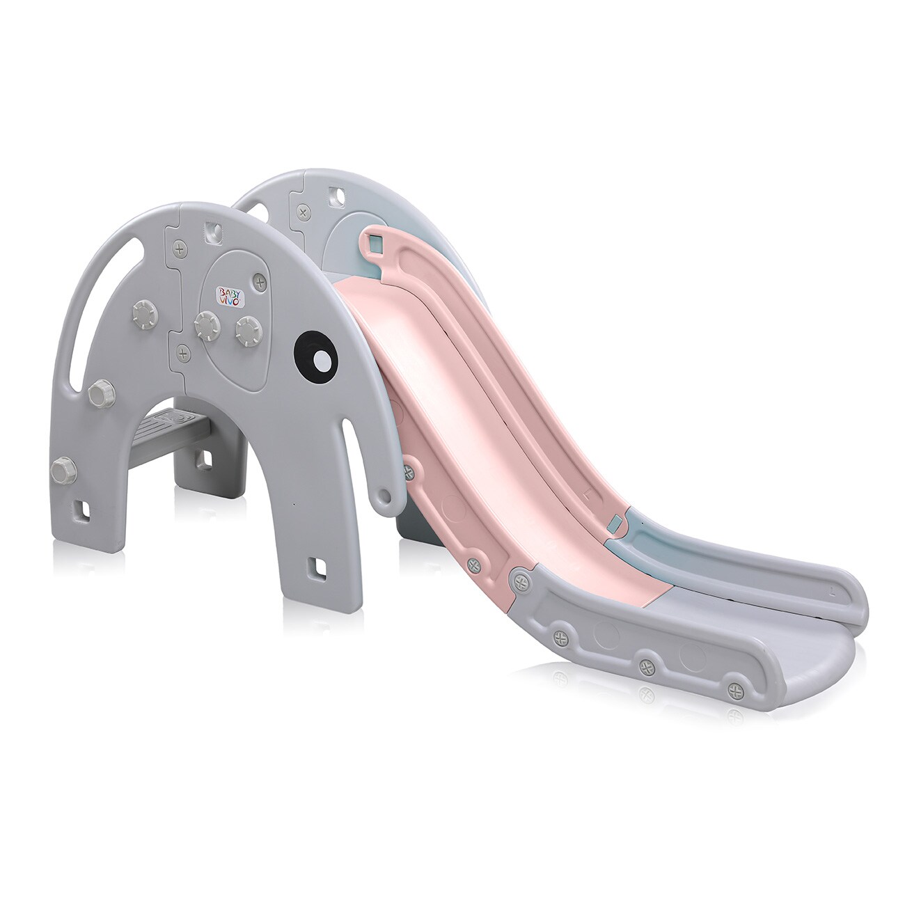 Baby Vivo Kinderrutsche / Rutsche - Elefant in Pink/Grau 