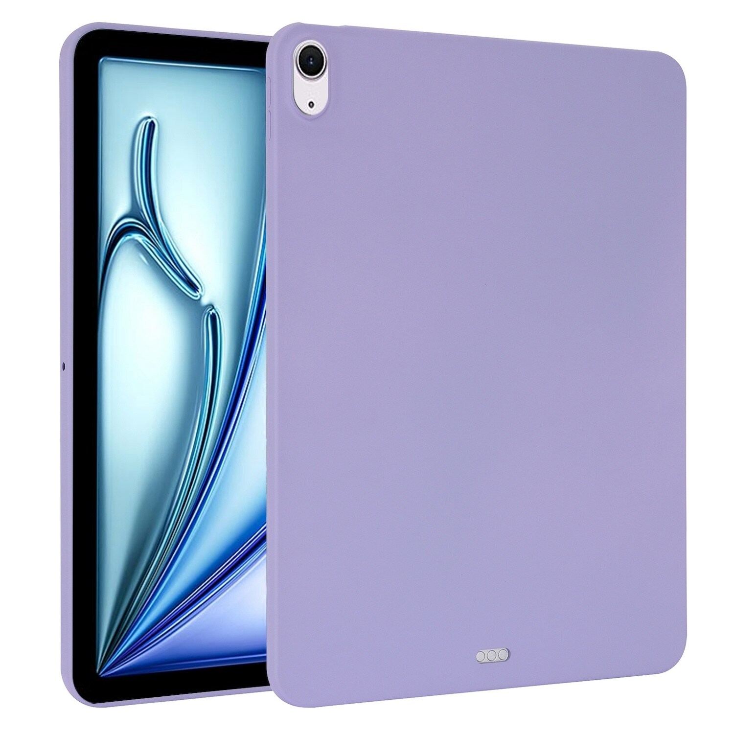 F&uuml;r Apple iPad Air 11 Zoll 2025 / 2024 TPU Silikon H&uuml;lle d&uuml;nn Lila 