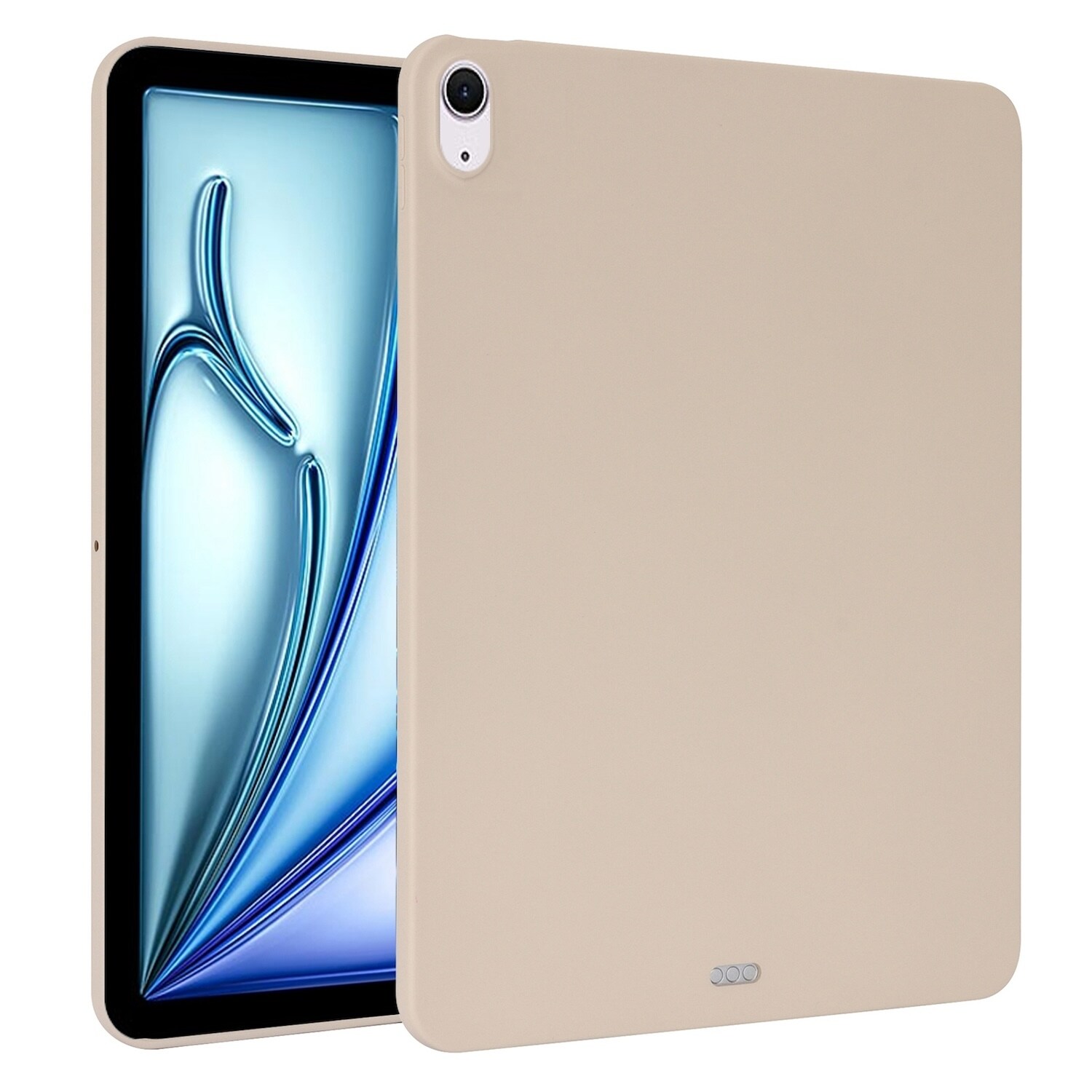 F&uuml;r Apple iPad Air 11 Zoll 2025 / 2024 TPU Silikon H&uuml;lle d&uuml;nn Wei&szlig; 