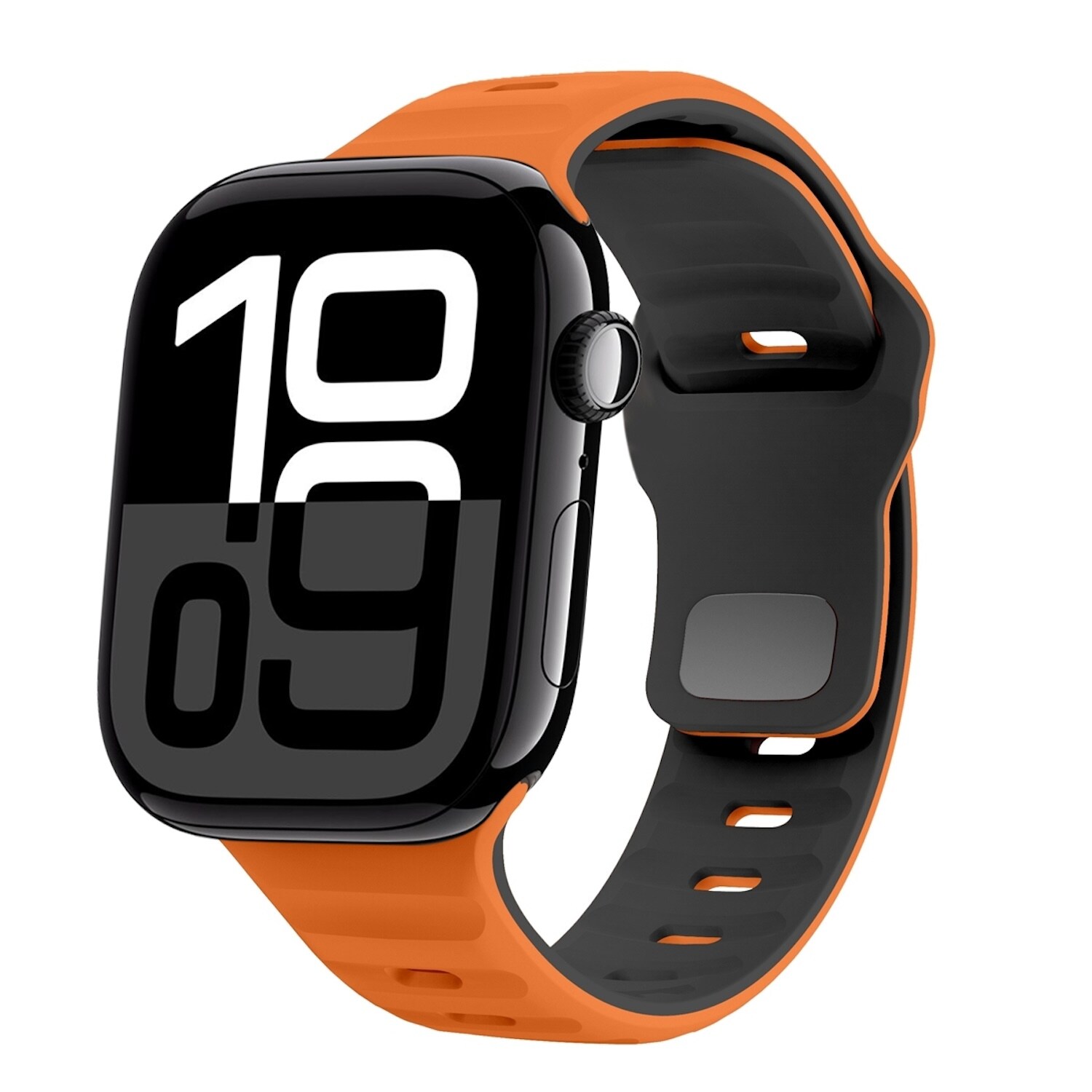 F&uuml;r Apple Watch Series 11 10 46mm / 9 8 7 45 / 6 SE 5 44mm Band Orange 