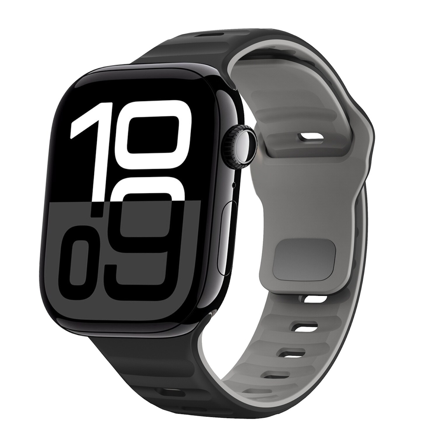 F&uuml;r Apple Watch Series 11 10 42mm / 9 8 7 41 / 6 SE 40mm Band Schwarz 