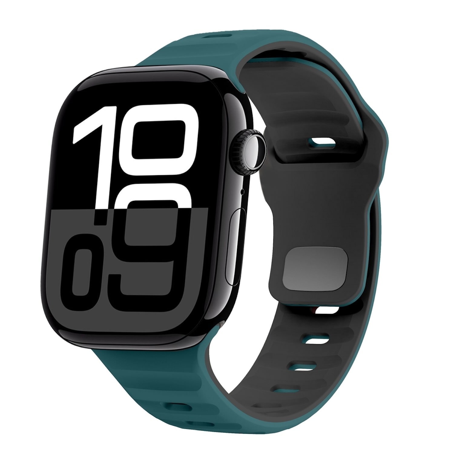 F&uuml;r Apple Watch Series 11 10 42mm / 9 8 7 41 / 6 SE 40mm Band D- Gr&uuml;n 