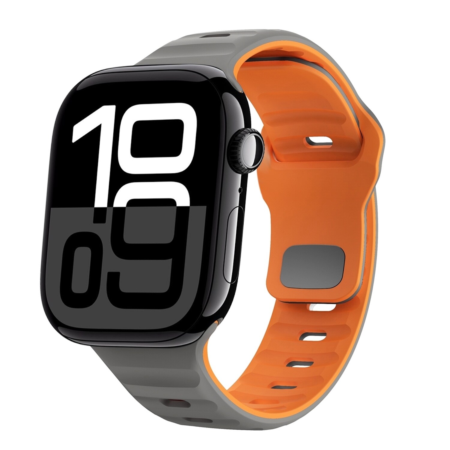 F&uuml;r Apple Watch Series 11 10 42mm / 9 8 7 41 / 6 SE 5 40mm Band Grau 