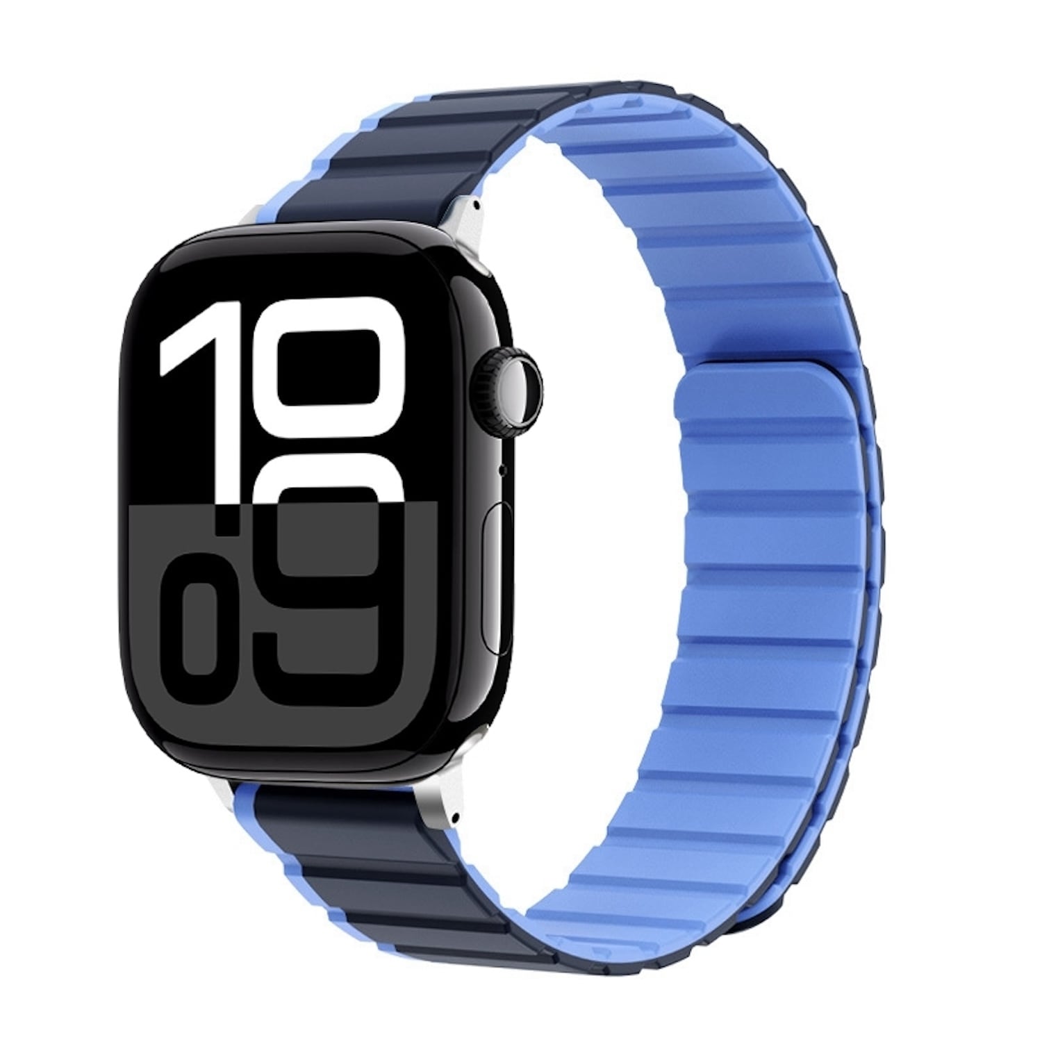 F&uuml;r Apple Watch Series 11 10 46mm / 9 8 7 45 / 6 SE 5 44mm Band Blau 