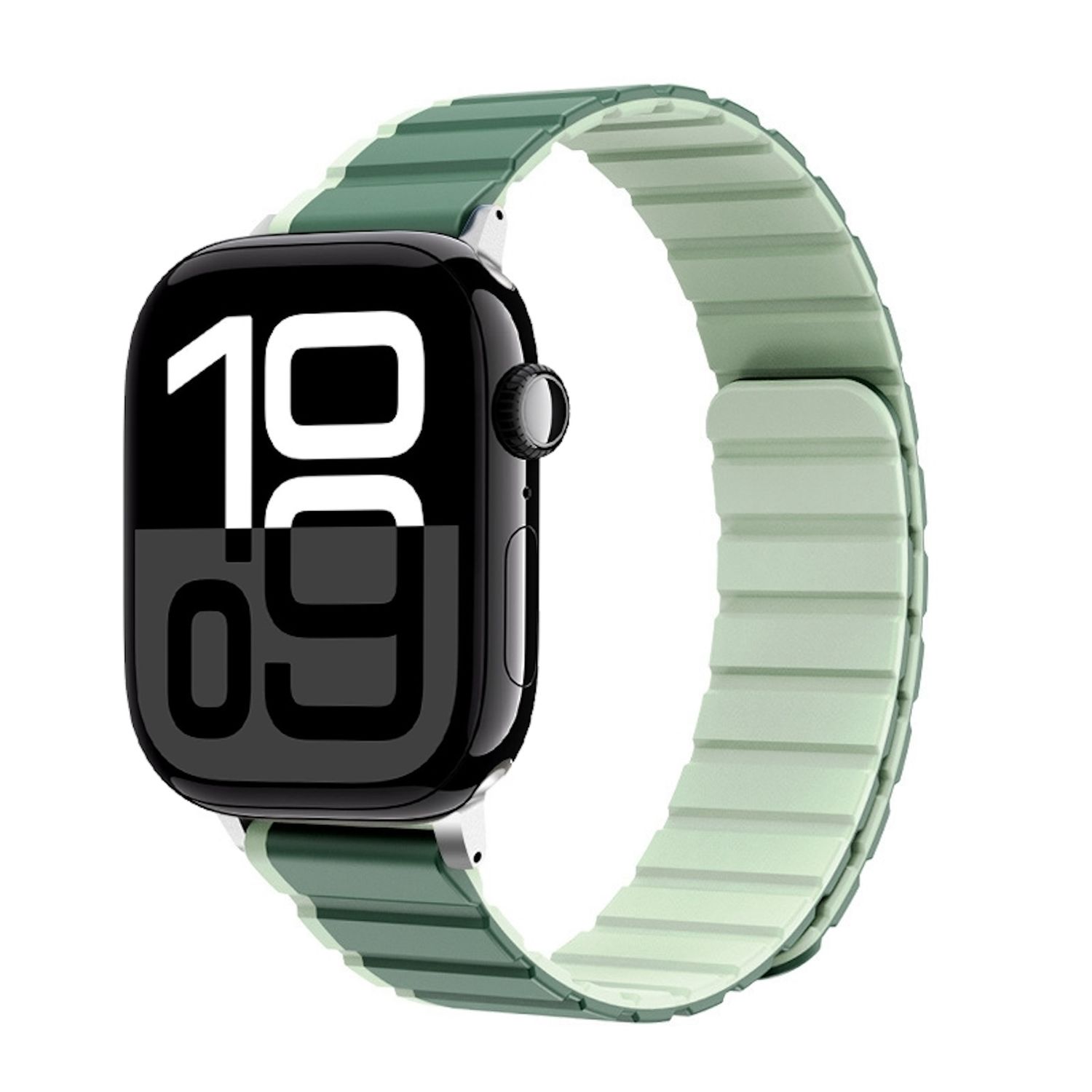 F&uuml;r Apple Watch Series 11 10 42mm / 9 8 7 41 / 6 SE 5 4 40mm Band Gr&uuml;n 
