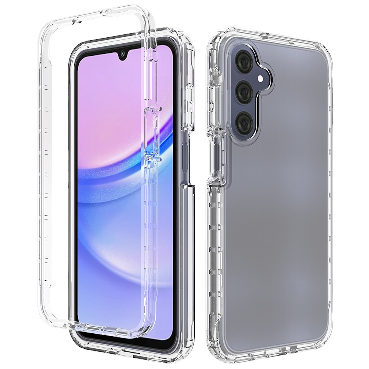 F&uuml;r Samsung Galaxy A16 Clear TPU Hybrid PC Sto&szlig;feste H&uuml;lle Transparent 