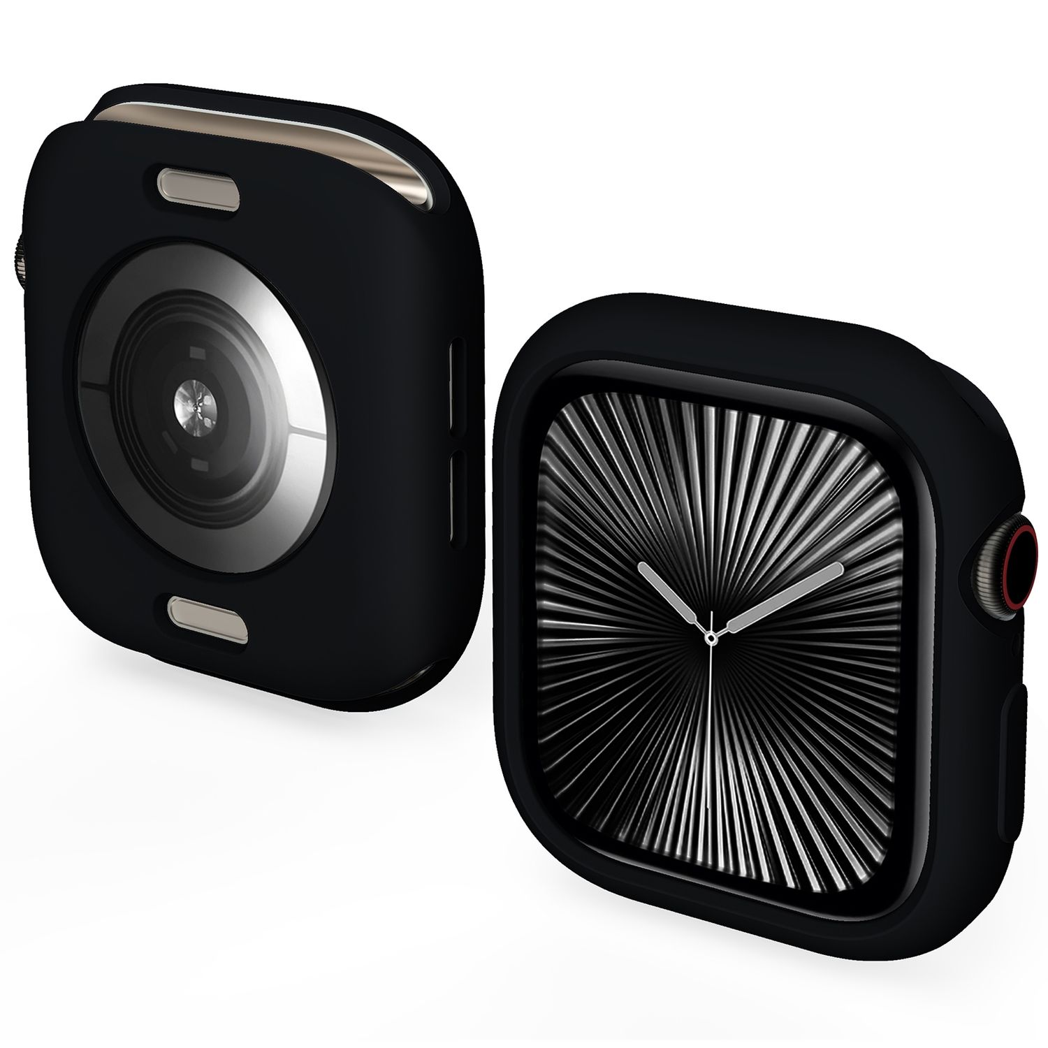 F&uuml;r Apple Watch Series 11 / 10 42mm Candy TPU Geh&auml;use H&uuml;lle Schwarz 