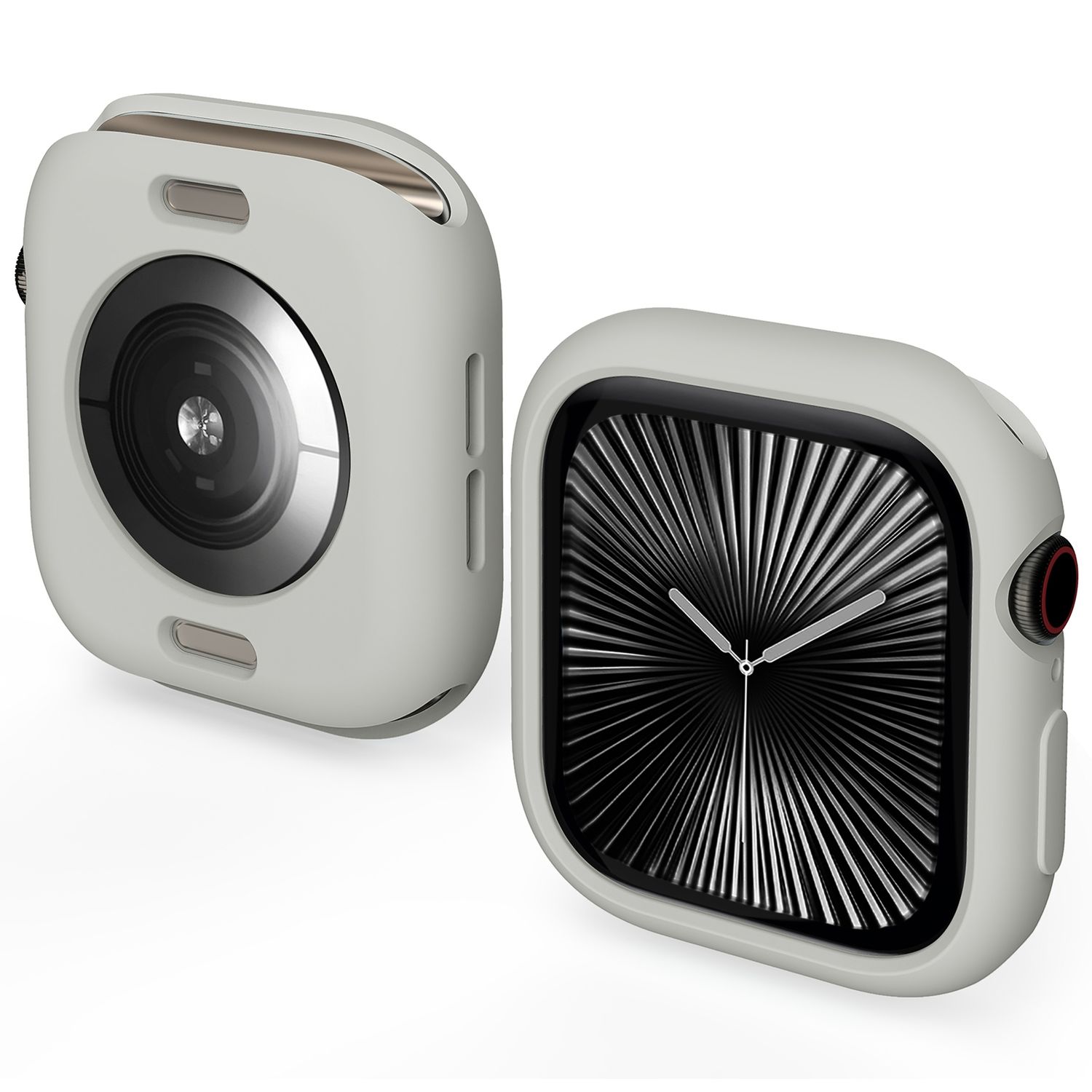 F&uuml;r Apple Watch Series 11 / 10 42mm Candy TPU Geh&auml;use H&uuml;lle D- Grau 