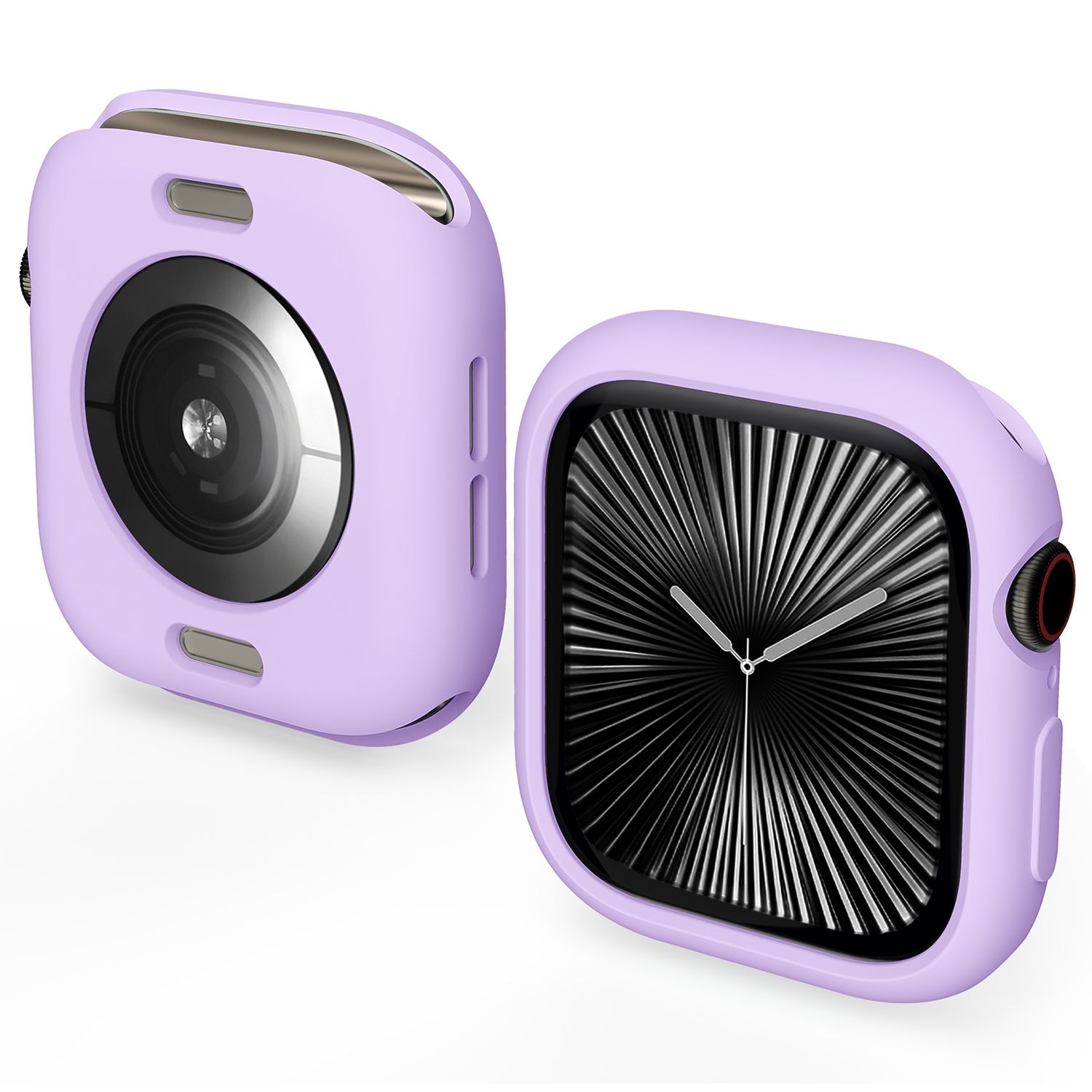 F&uuml;r Apple Watch Series 10 42mm Candy Design TPU Geh&auml;use H&uuml;lle Lila 