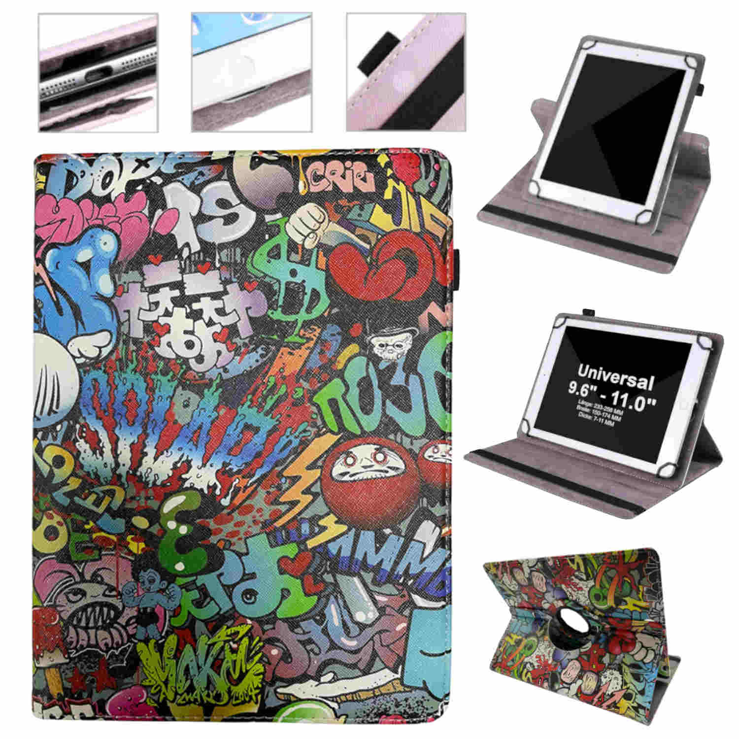 F&uuml;r Honor Pad X8a 11 Zoll 360 Grad M26 Universell Tablet Tasche H&uuml;lle 