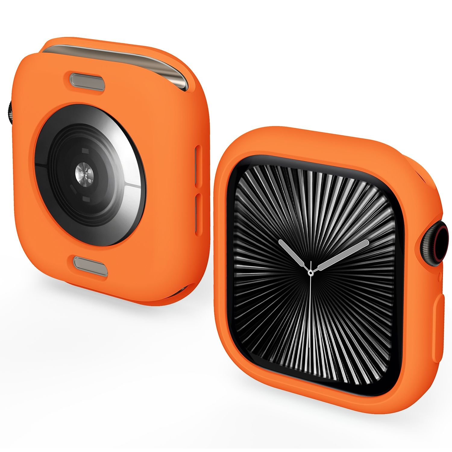 F&uuml;r Apple Watch Series 10 46mm Candy Design TPU Geh&auml;use H&uuml;lle Orange 