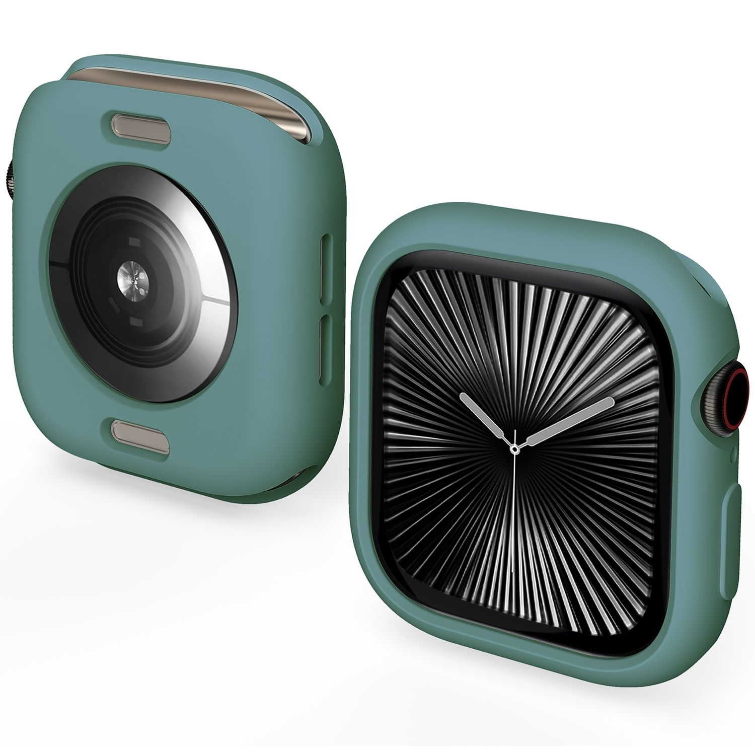 F&uuml;r Apple Watch Series 10 46mm Candy Design TPU Geh&auml;use H&uuml;lle H- Gr&uuml;n 