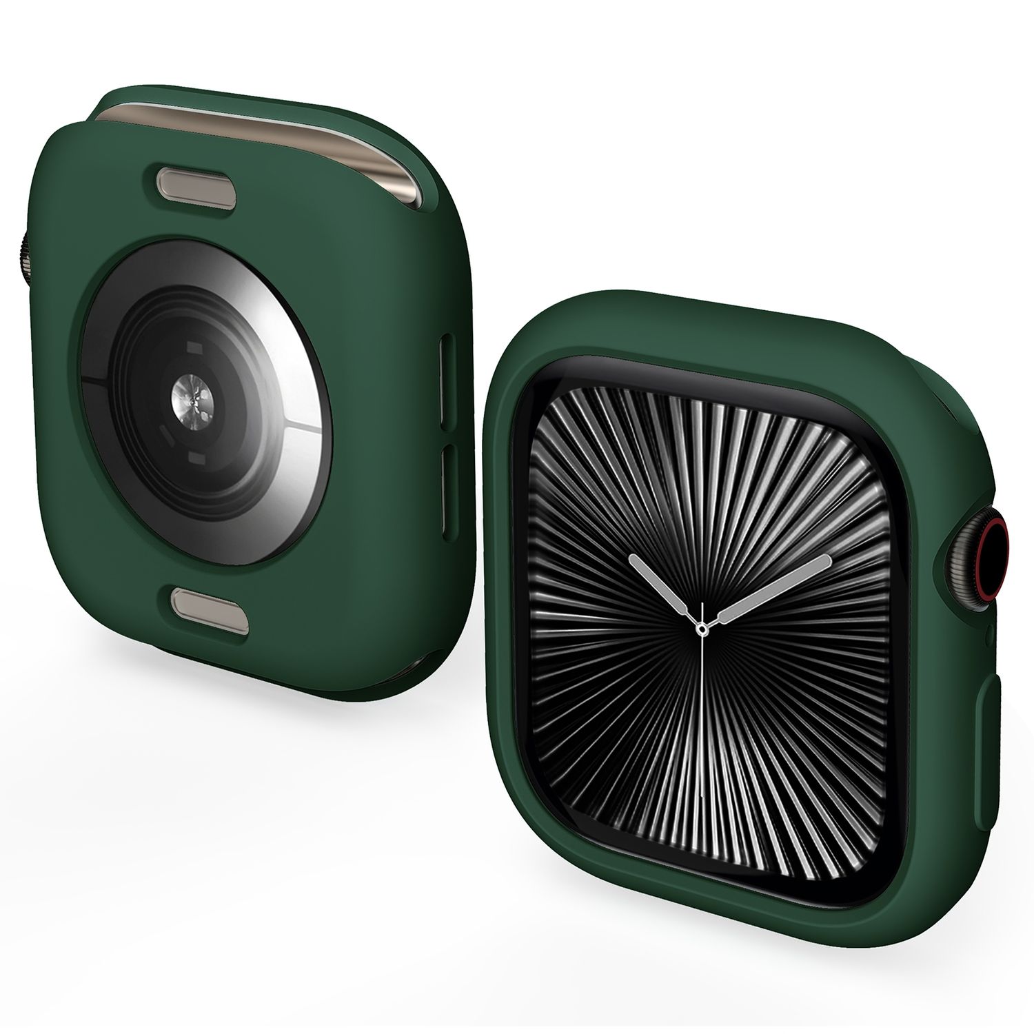 F&uuml;r Apple Watch Series 10 46mm Candy Design TPU Geh&auml;use H&uuml;lle D- Gr&uuml;n 