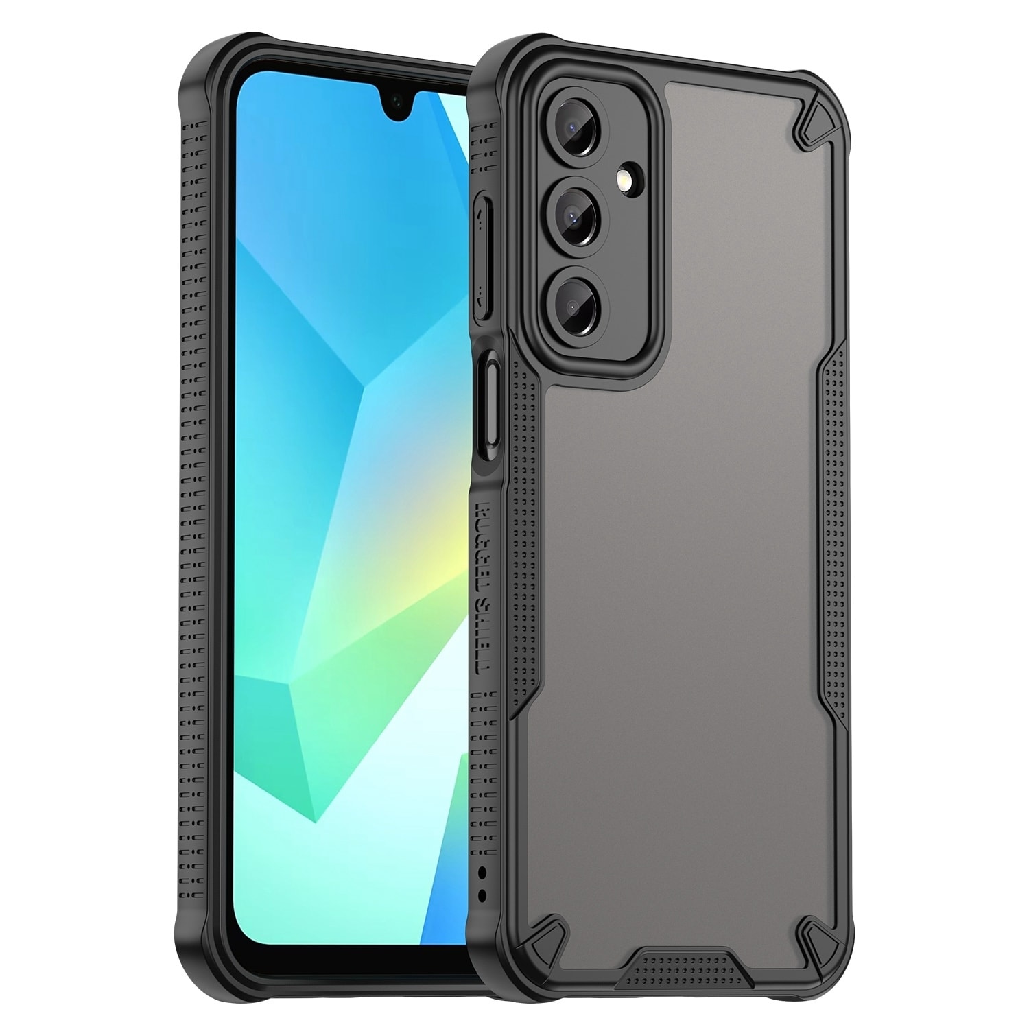 F&uuml;r Samsung Galaxy A16 5G Armor Glaze PC Hybrid TPU H&uuml;lle Case Schwarz 