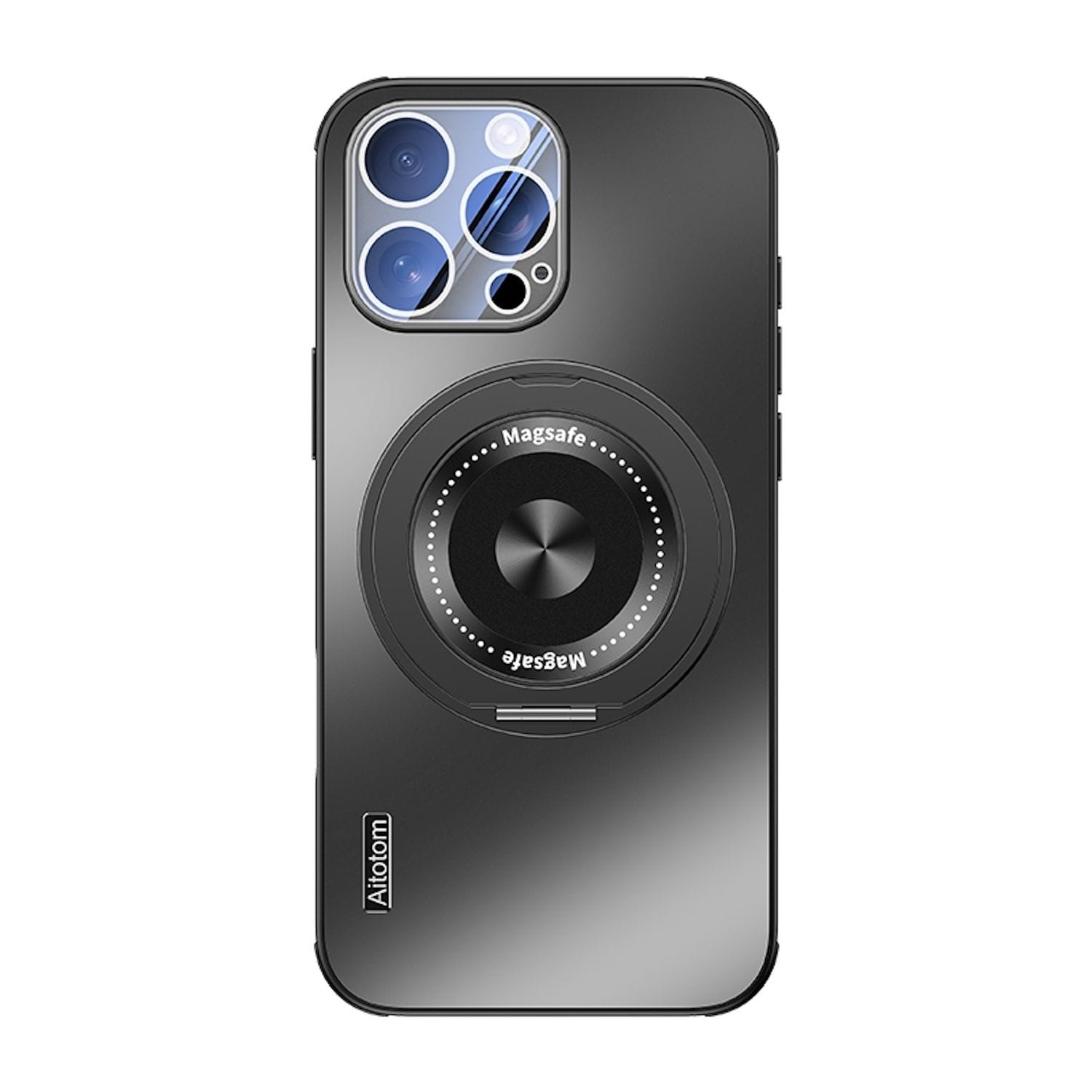 F&uuml;r Apple iPhone 16 Pro MagSafe H&uuml;lle mit K&uuml;hlung Linsenschutz Grau 