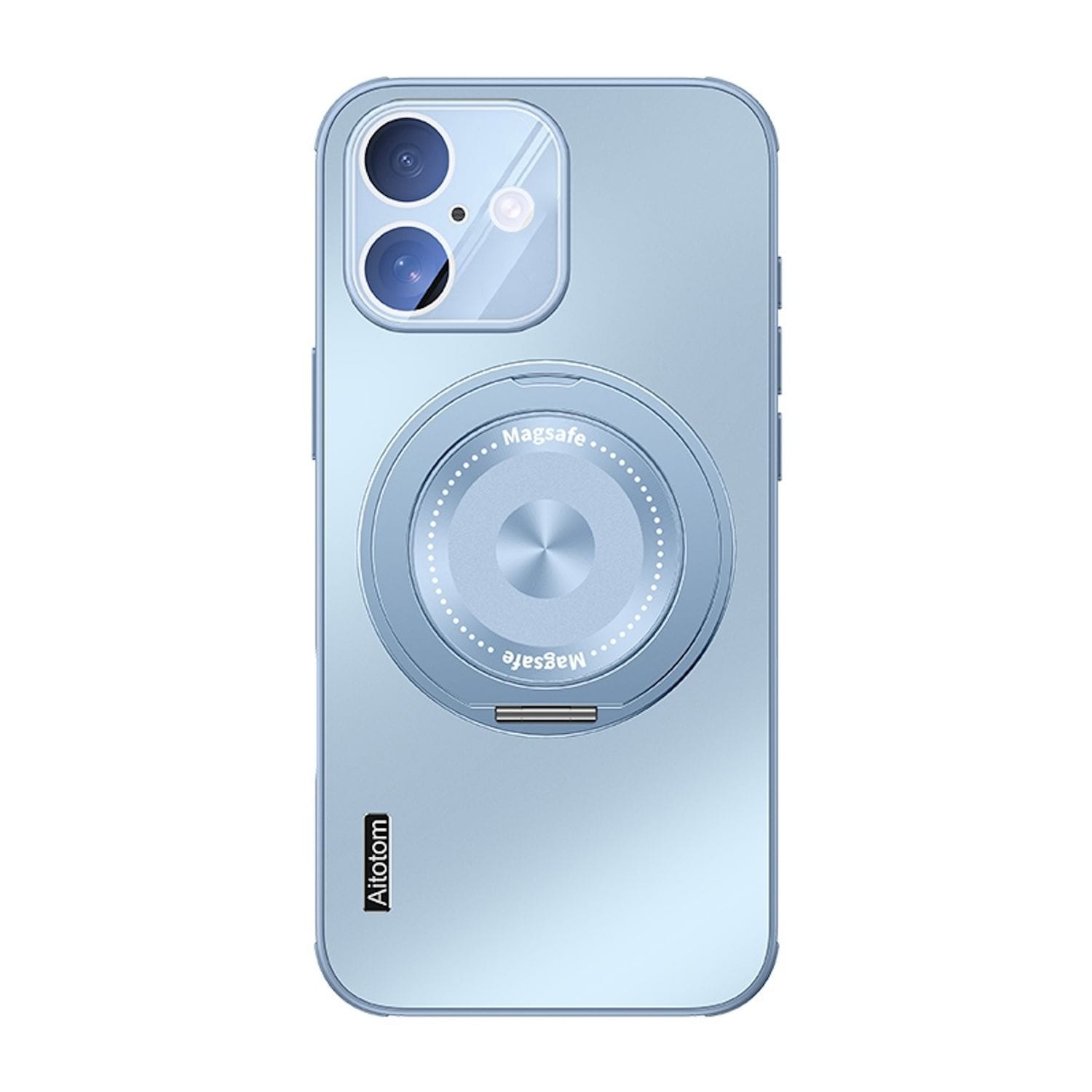 F&uuml;r Apple iPhone 16 Plus MagSafe H&uuml;lle mit K&uuml;hlung Linsenschutz Blau 