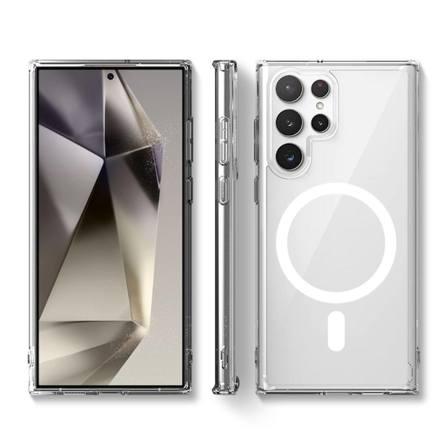 F&uuml;r Samsung Galaxy S25 Ultra 5G TPU MagSafe Schutz H&uuml;lle Transparent 