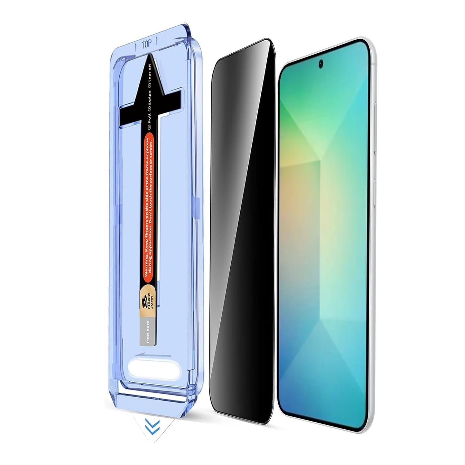 F&uuml;r Samsung Galaxy S25 Plus Montage Premium Privacy Schutz Hart Glas 