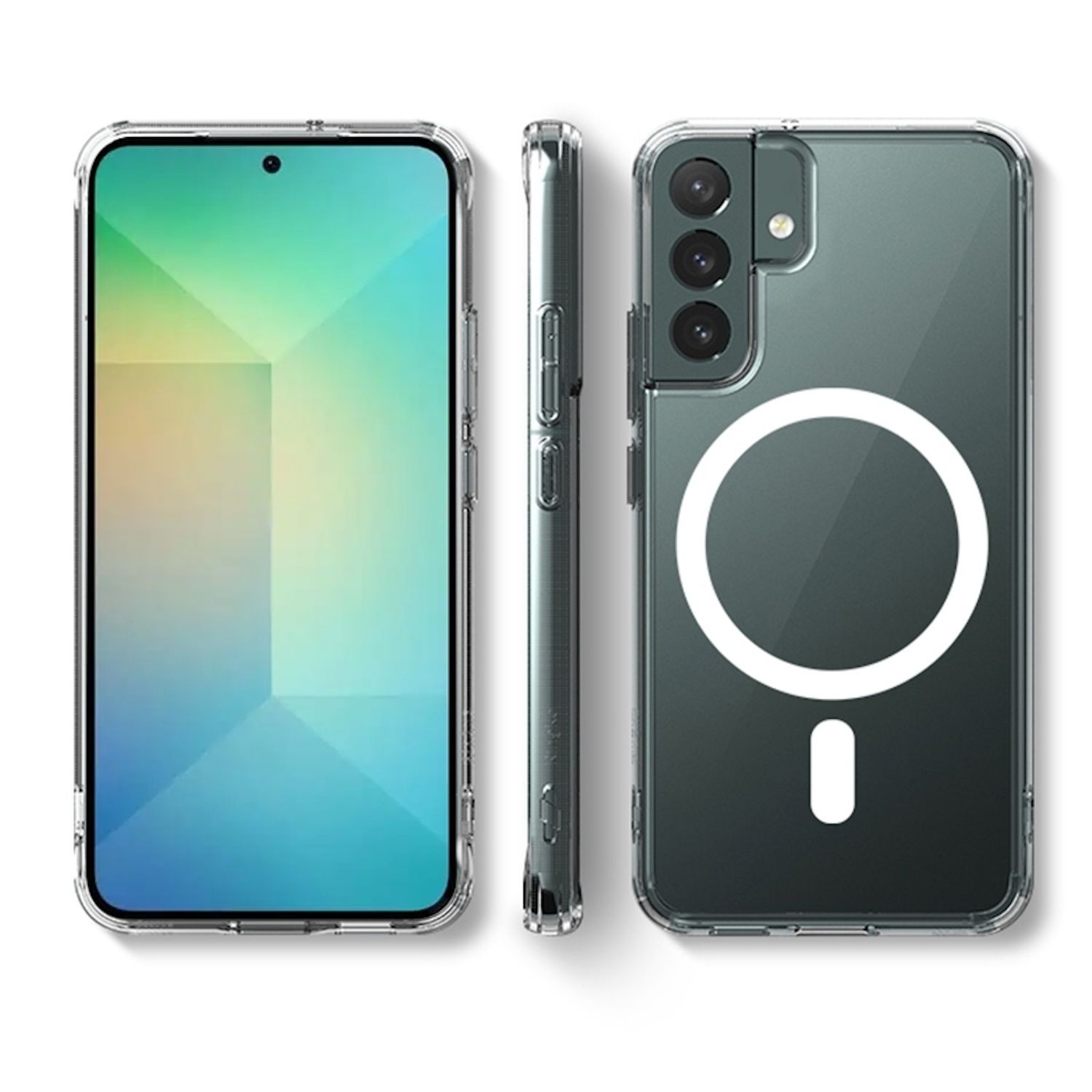 F&uuml;r Samsung Galaxy S25 Plus 5G TPU MagSafe Schutz H&uuml;lle Transparent 