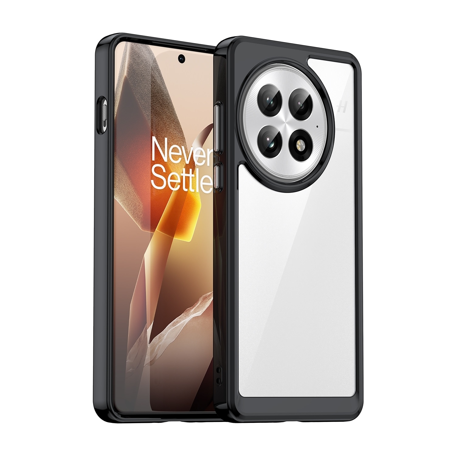 F&uuml;r OnePlus 13 Colorful Series TPU Acryl Hybrid Handy H&uuml;lle Schwarz 