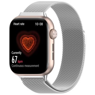 Für Honor Watch 5 Metall Milan Mesh Magnetverschluss Armband Silber 