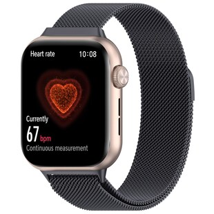 Für Honor Watch 5 Metall Milan Mesh Magnetverschluss Armband Grau 